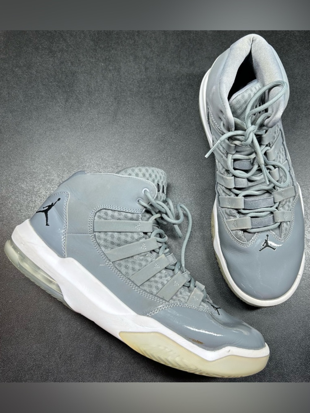 Jordan Men's Size 10.5 Max Aura 'Cool Grey' Athletic Basketball Shoes AQ9084-010